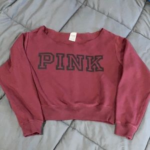 Victoria’s Secret “PINK” everyday lounge off the shoulder sweatshirt. Adult sm